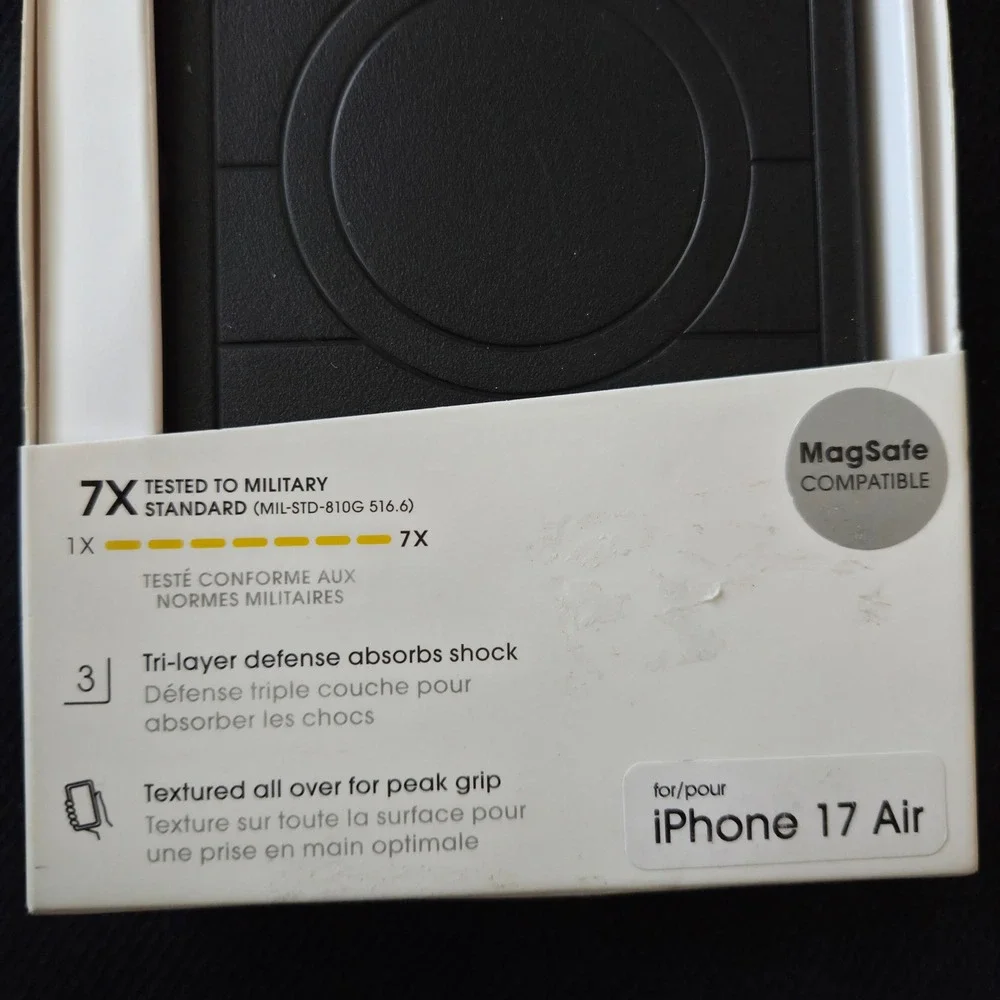OtterBox Defender Series Pro Case for iPhone 17 Air Black MagSafe Rugged Cover